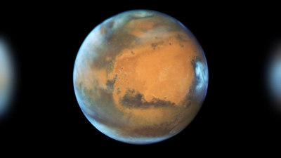 Der Planet Mars, aufgenommen vom „Hubble“-Weltraumteleskop (Foto: EPA/NASA /HUBBLE/dpa)