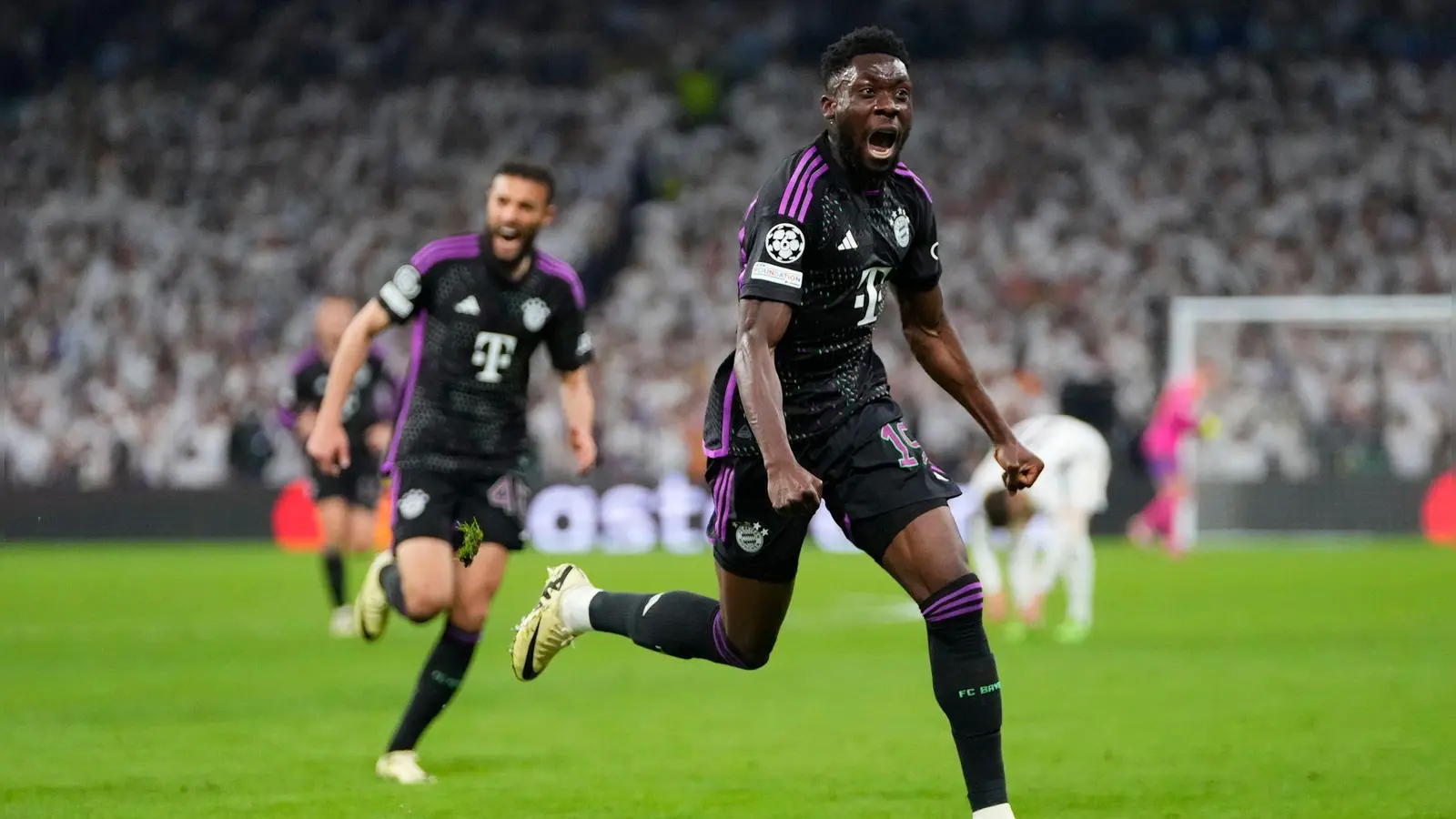 Bejubelt Alphonso Davies künftig Tore für Real statt gegen Real? (Foto: Manu Fernandez/AP)