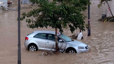 Schwere Unwetter in Spanien: In den Regionen Valencia, Murcia und Andalusien gab es Überschwemmungen und Zerstörungen. (Foto: ALberto Saiz/AP/dpa-tmn)