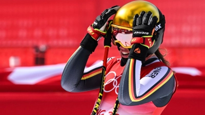 Kira Weidle hat in der Abfahrt eine Medaille verpasst. (Foto: Robert Michael/dpa-Zentralbild/dpa)