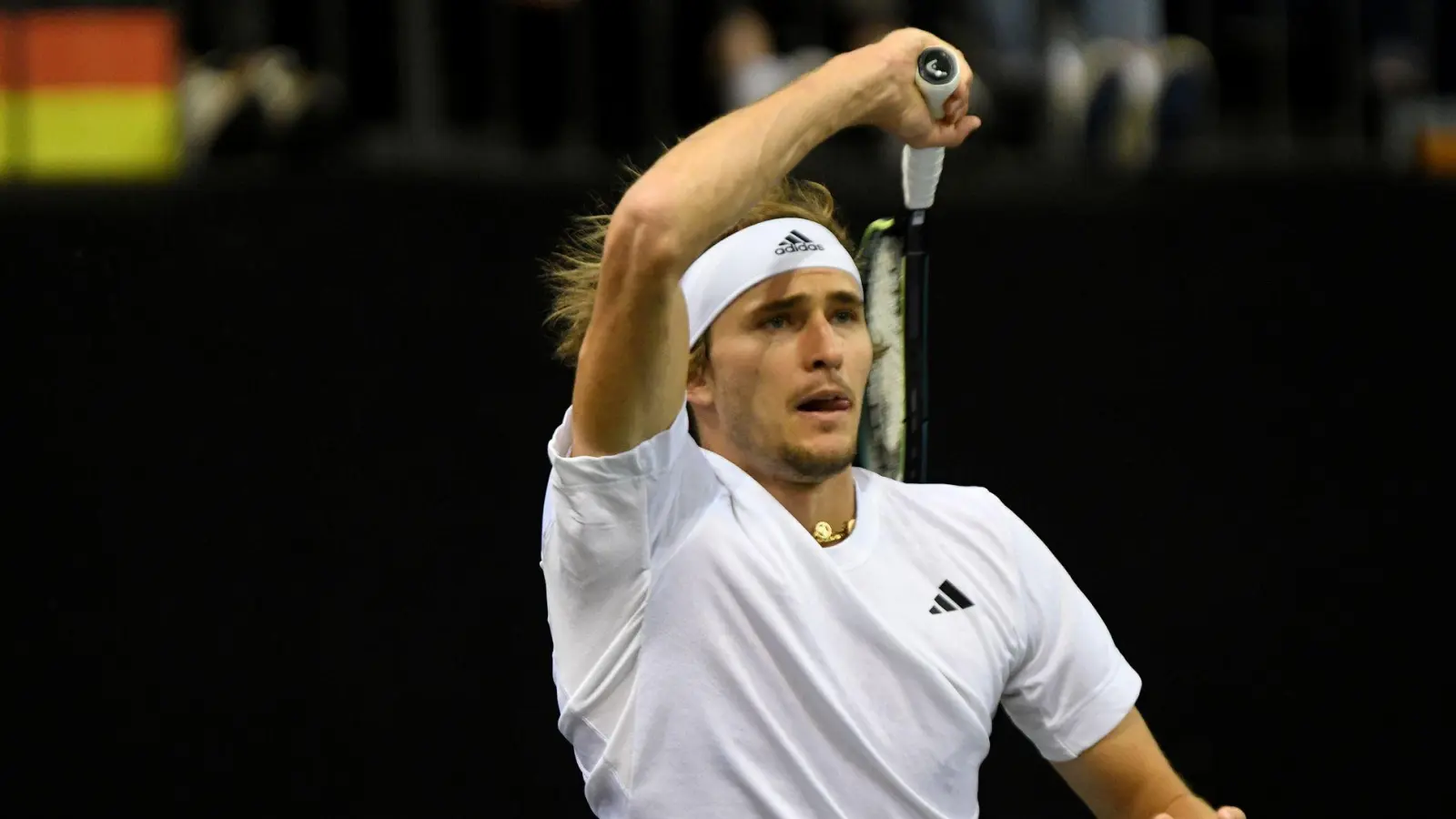 Alexander Zverev lässt seinen Start beim Davis Cup noch offen. (Foto: Harald Tittel/dpa)