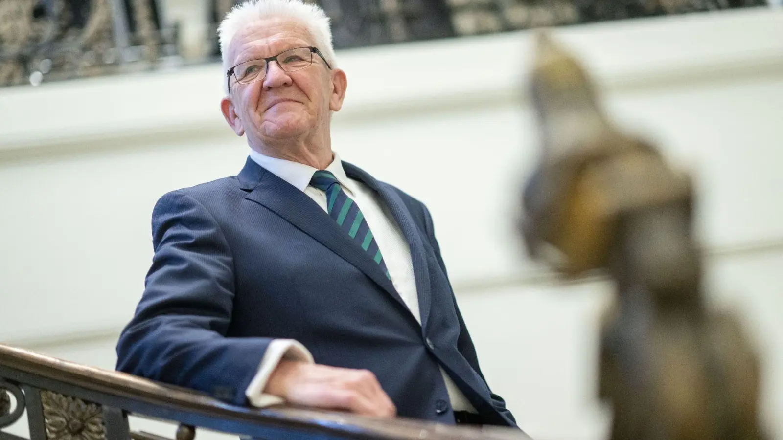 Baden-Württembergs Ministerpräsident Winfried Kretschmann spricht sich für ein Tempolimit aus. (Foto: Marijan Murat/dpa/Archiv)