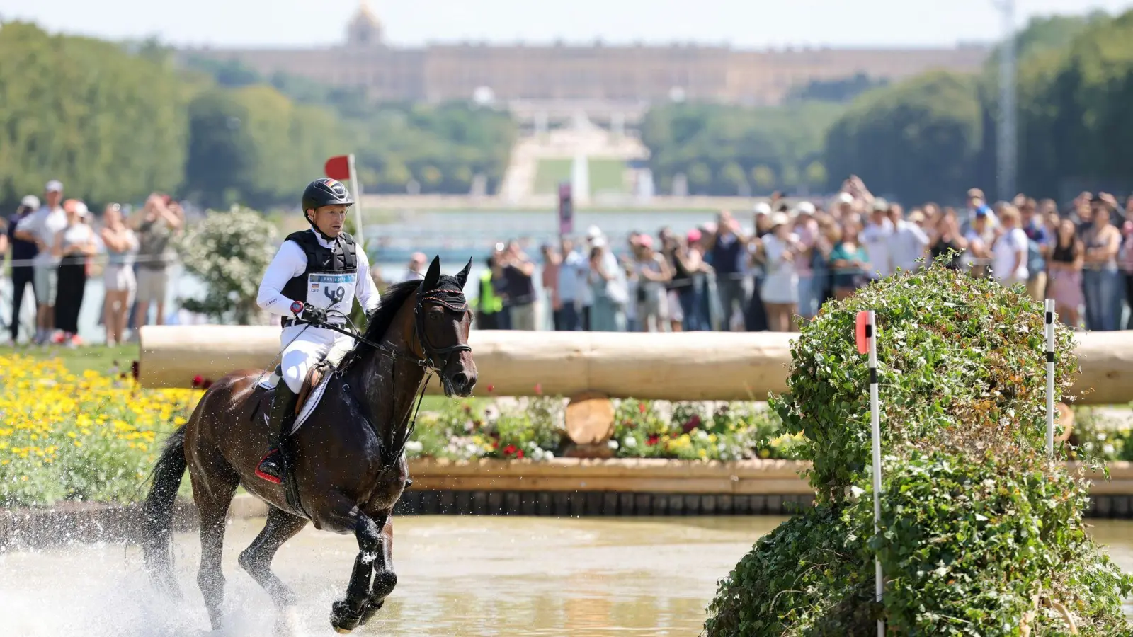 Michael Jung reitet mit Chipmunk auf Goldkurs. (Foto: Rolf Vennenbernd/dpa)