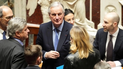 Michel Barniers Regierung ist erst knapp drei Monate im Amt. (Foto: Michel Euler/AP/dpa)