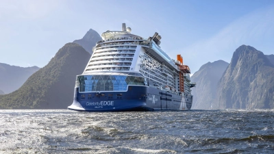 Nachhaltigere Kreuzfahrttechnologie: Das neue Celebrity-Schiff der Edge-Klasse wird auch auf Methanol als Kraftstoff setzen. (Foto: Tim Faircloth/Celebrity Cruises/dpa-tmn)