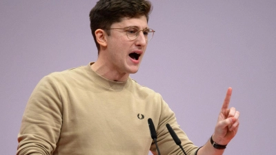 Juso-Chef Türmer pocht auf einen Parteitagsbeschluss für einen Kanzlerkandidaten. (Archivbild) (Foto: Bernd von Jutrczenka/dpa)