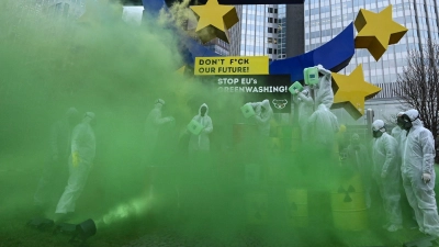 Viele werfen der EU-Kommission bei der Taxonomie „Greenwashing“ vor, also dass etwas als klimafreundlich gekennzeichnet wird, obwohl es das vielleicht gar nicht ist. (Foto: Arne Dedert/dpa)