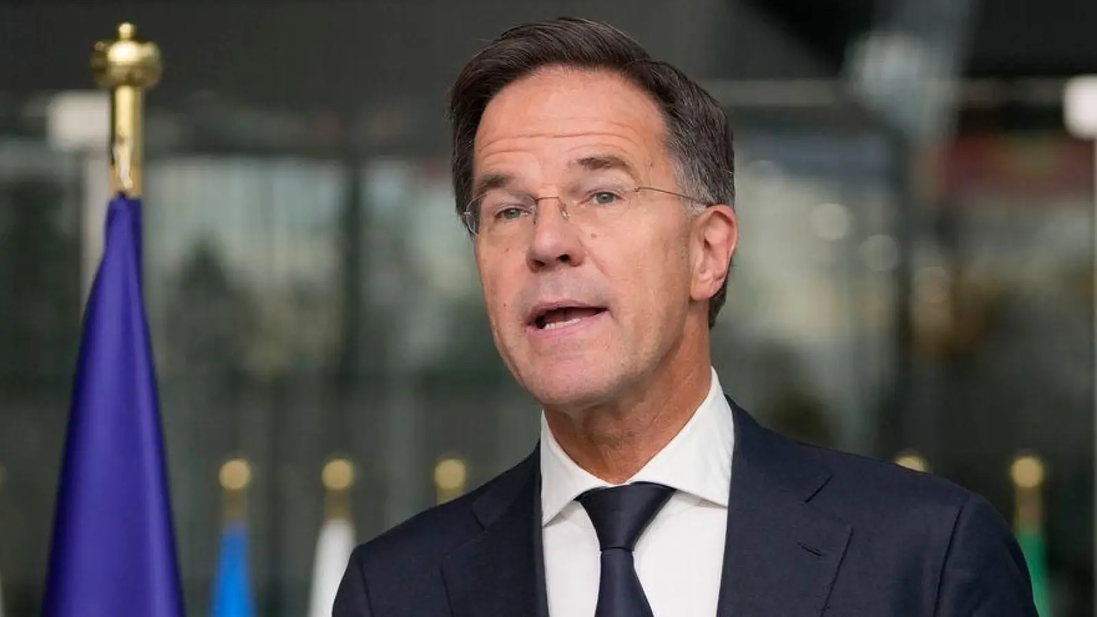 Nato-Generalsekretär Mark Rutte geht davon aus, dass Russland Truppenunterstützung braucht.  (Foto: Virginia Mayo/AP/dpa)