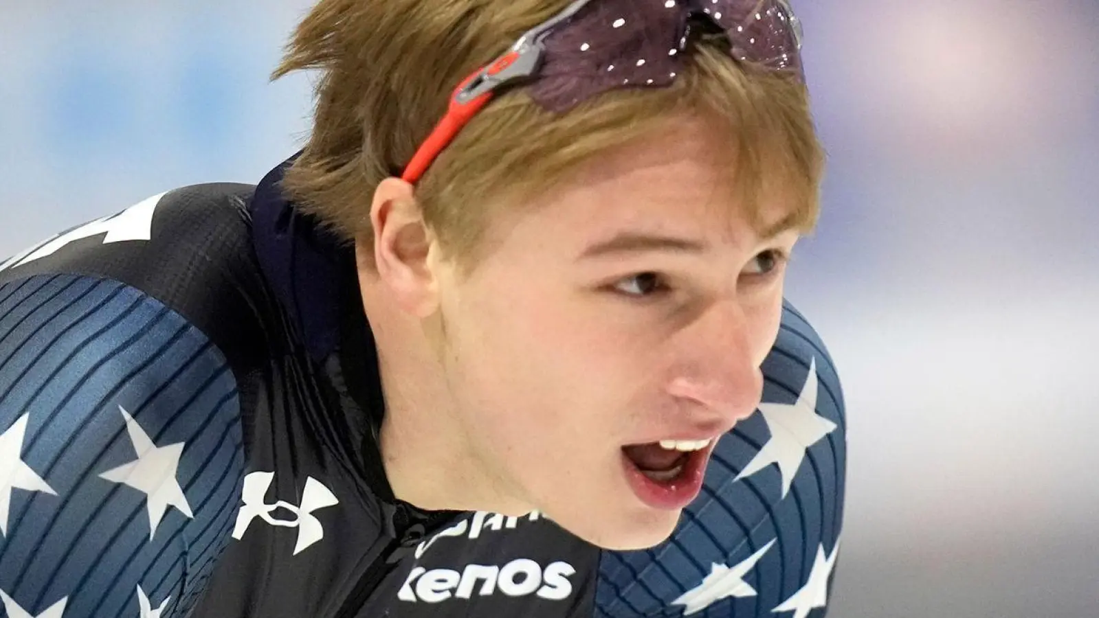 Eisschnelllauf-Sprinter Stolz verfehlte bei der WM den 500-Meter-Weltrekord nur knapp. (Foto: Rick Bowmer/AP/dpa)