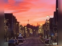 Silvesterstimmung auf den Kirchweihplatz - aufgenommen am Neujahrstag in Neustadt an der Aisch. (Foto: Erika Spitzer)