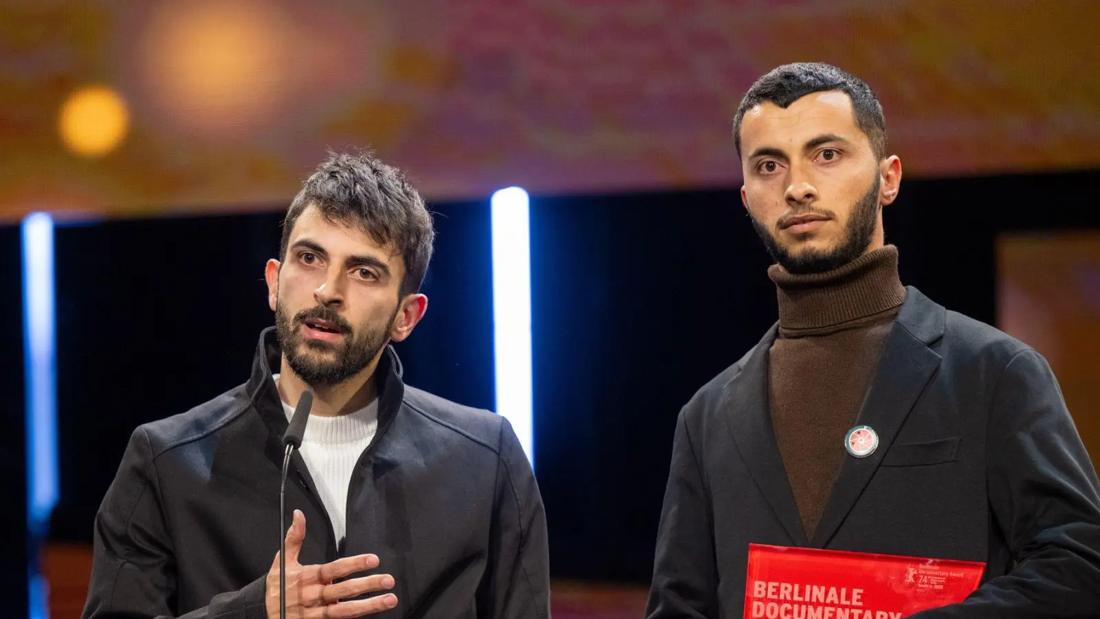 Streit über kritische Äußerungen zu Israel bei der Berlinale: Der Film „No Other Land“ von Yuval Abraham und Basel Adra kommt in die Kinos. (Foto: Monika Skolimowska/dpa)