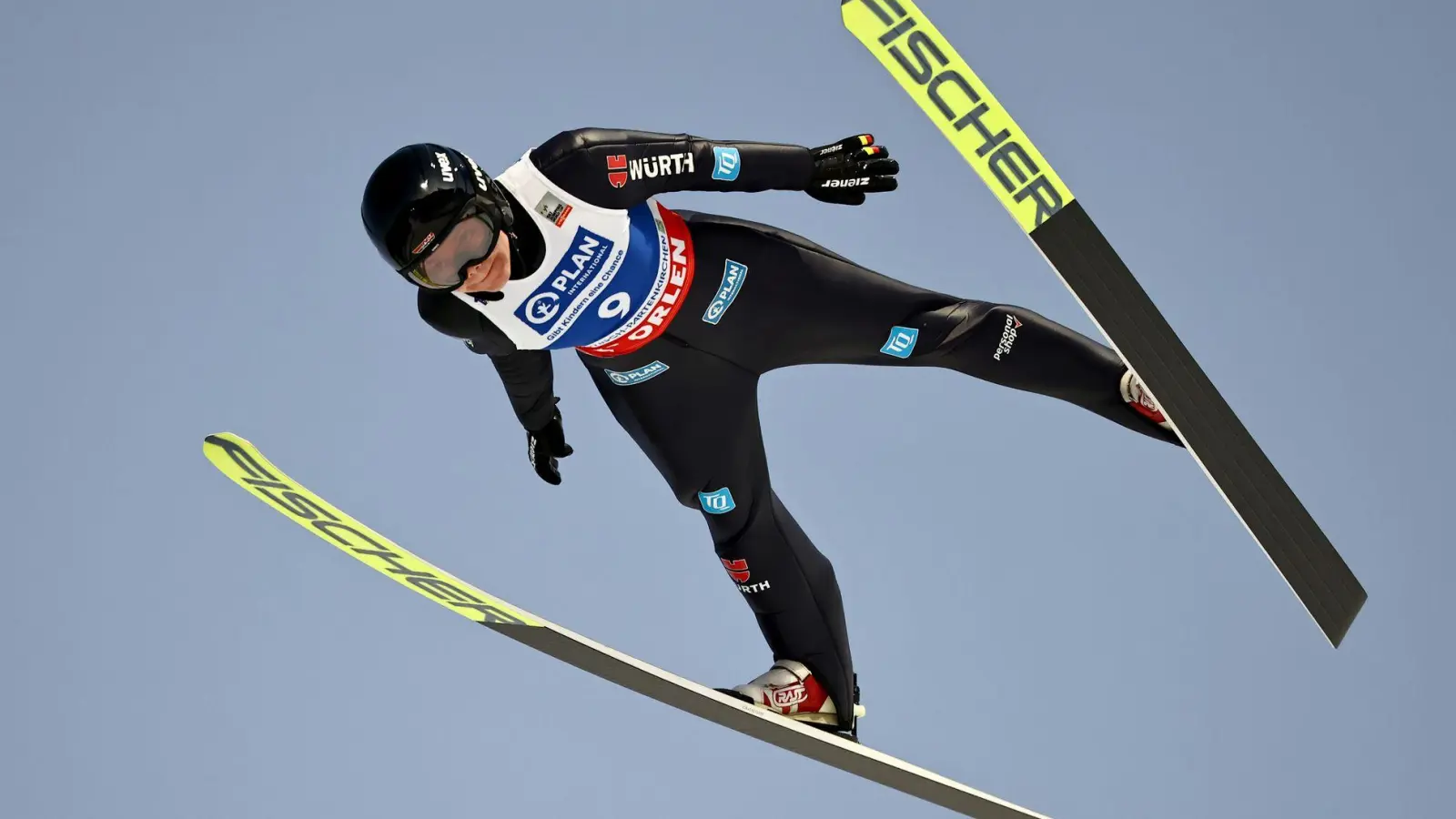 Beste deutsche Springerin in Garmisch-Partenkirchen: Agnes Reisch. (Foto: Daniel Karmann/dpa)