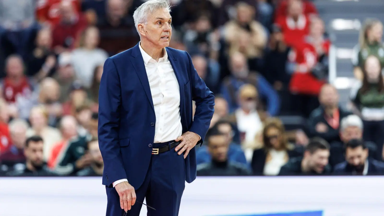 Gordon Herbert lag mit Bayern in Athen nie in Führung. (Foto: Matthias Balk/dpa)