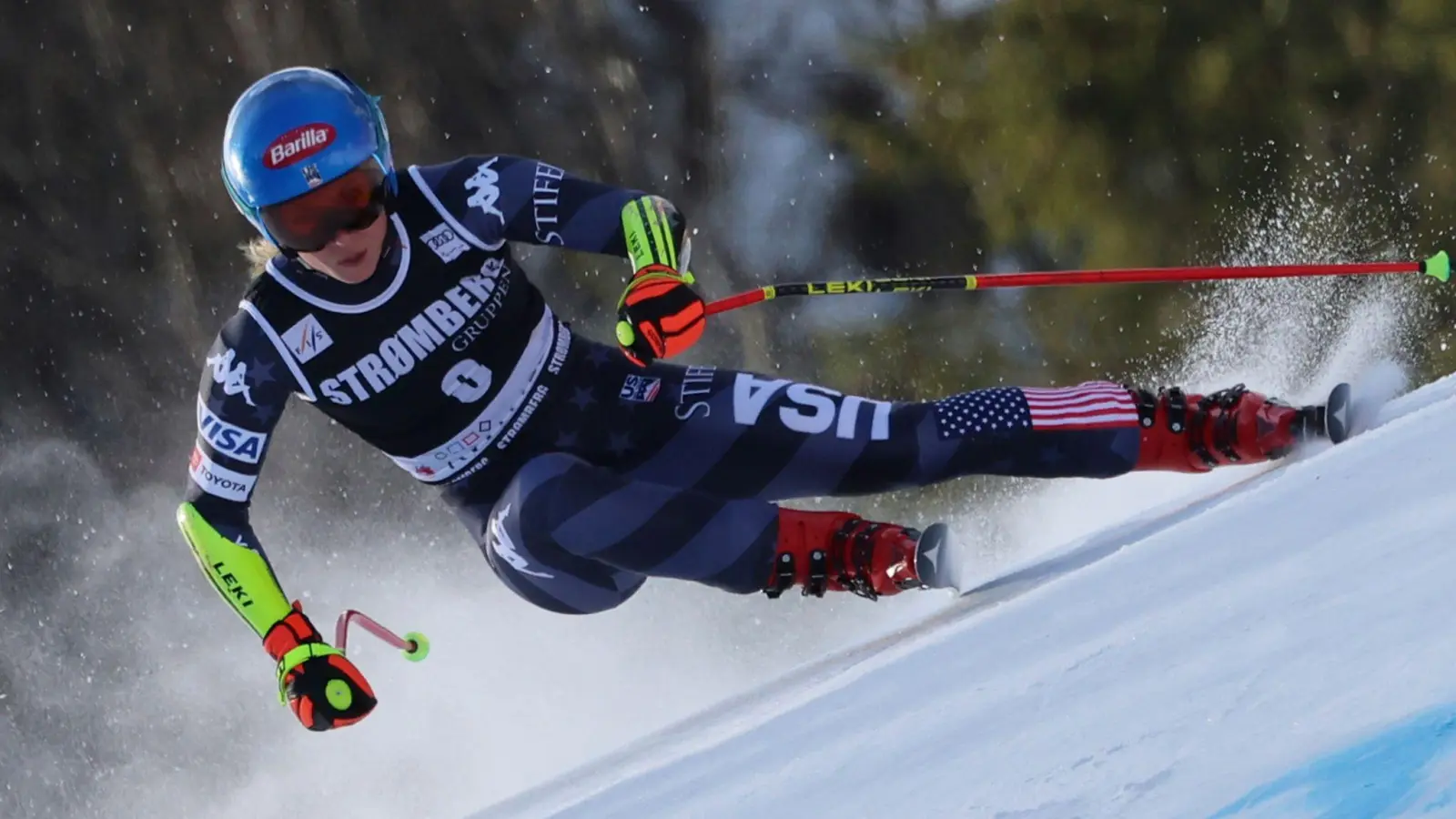 Skistar Mikaela Shiffrin wurde in Kvitfjell nur Vierte. (Foto: Marco Trovati/AP)