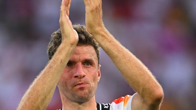 Absolvierte im EM-Viertelfinale gegen Spanien seine 131. Partie für den DFB: Thomas Müller. (Foto: Tom Weller/dpa)