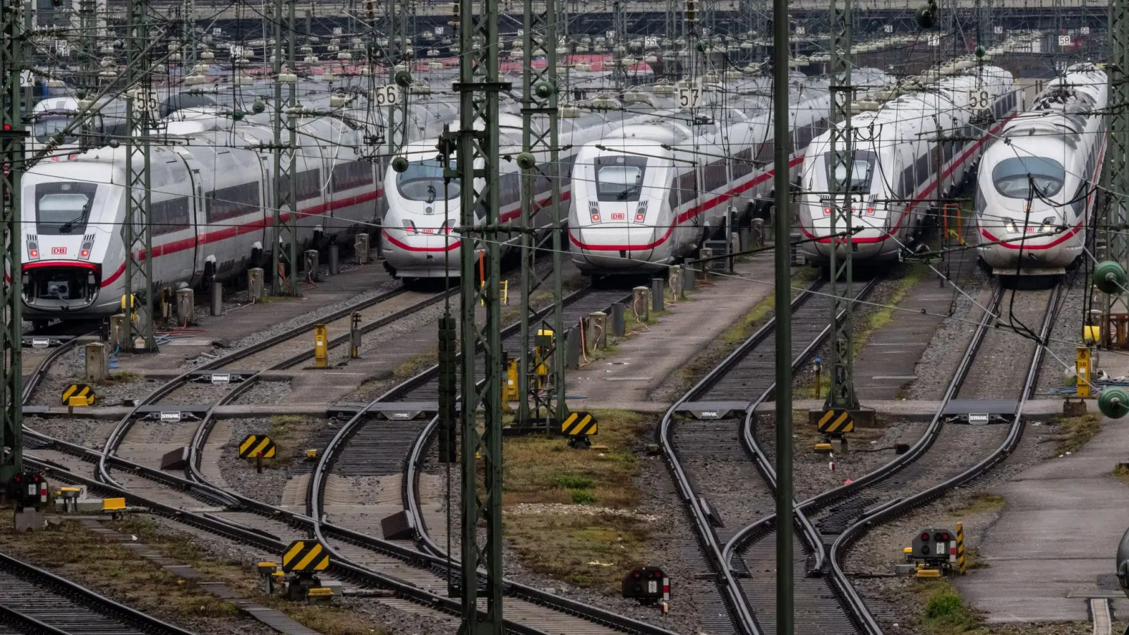 Züge der Bahn sind oft unpünktlich. (Foto: Peter Kneffel/dpa)