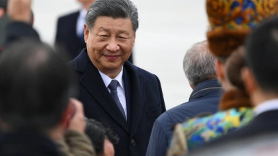 Xi Jinping gilt als der wichtigste Staatsgast für Präsident Putin. (Foto: Alexei Danichev/brics-russia2024.ru via AP/dpa)