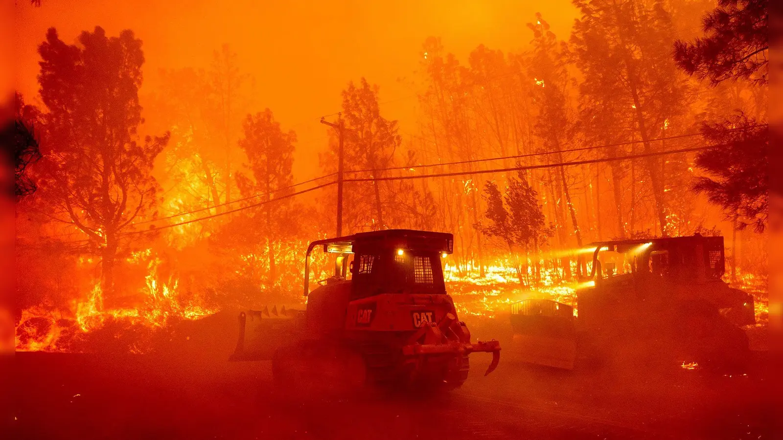 Über 1.100 Helfer kämpften gegen die Flammen an. (Foto: Noah Berger/AP/dpa)