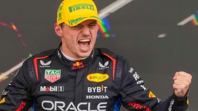 Pure Freude und auch große Genugtuung bei Max Verstappen (Foto: Andre Penner/AP/dpa)