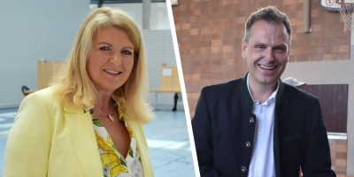 Dr. Brigit Kreß (Freie Wähler) gegen Dr. Christian von Dobschütz (CSU): Am 23. Juni entschied sich, wer bei der Landratswahl für Neustadt/Aisch-Bad Windsheim gewinnt. (Foto: Christa Frühwald)