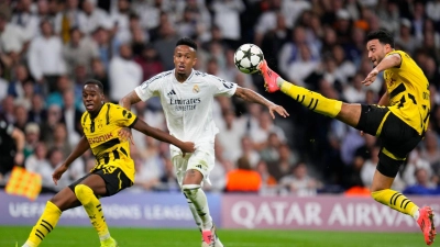 Borussia Dortmund und Real Madrid lieferten sich ein packendes Spiel. (Foto: Manu Fernandez/AP)