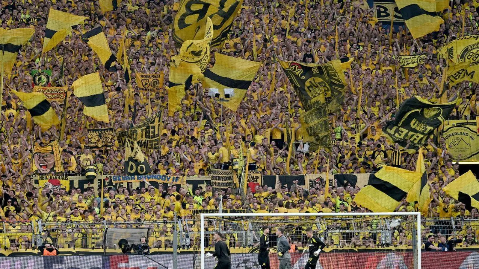 Die Fan- und Förderabteilung von Borussia Dortmund sieht den Sponsoring-Deal des BVB mit dem Rüstungskonzern Rheinmetall kritisch. (Foto: Bernd Thissen/dpa)