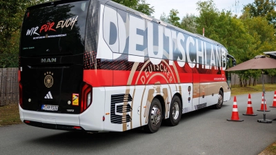 Das DFB-Team ist wieder zurück im Quartier der Heim-EM. (Foto: Daniel Karmann/dpa)