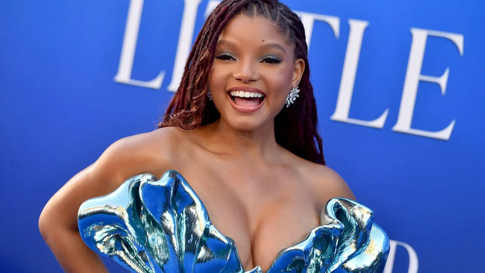 Halle Bailey bei zur Weltpremiere von „Arielle” im Dolby Theatre in Los Angeles. (Foto: Jordan Strauss/Invision via AP/dpa)