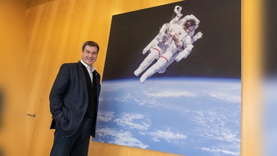 CSU-Chef und „Star Trek“-Fan Markus Söder hat eine Weltraumserie auf X begonnen. (Foto: Peter Kneffel/dpa)