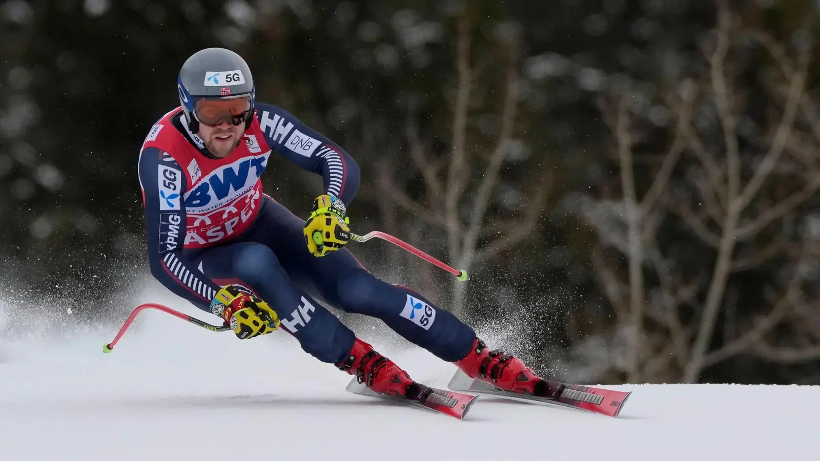 Feierte in Aspen seinen sechsten Saisonsieg: Der Norweger Aleksander Aamodt Kilde. (Foto: Robert F. Bukaty/AP)