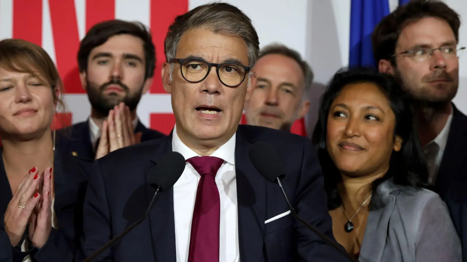 Olivier Faure, Erster Sekretär der Sozialistischen Partei, ist zu Gesprächen über eine Regierungsbildung bereit. (Foto: Aurelien Morissard/AP/dpa)