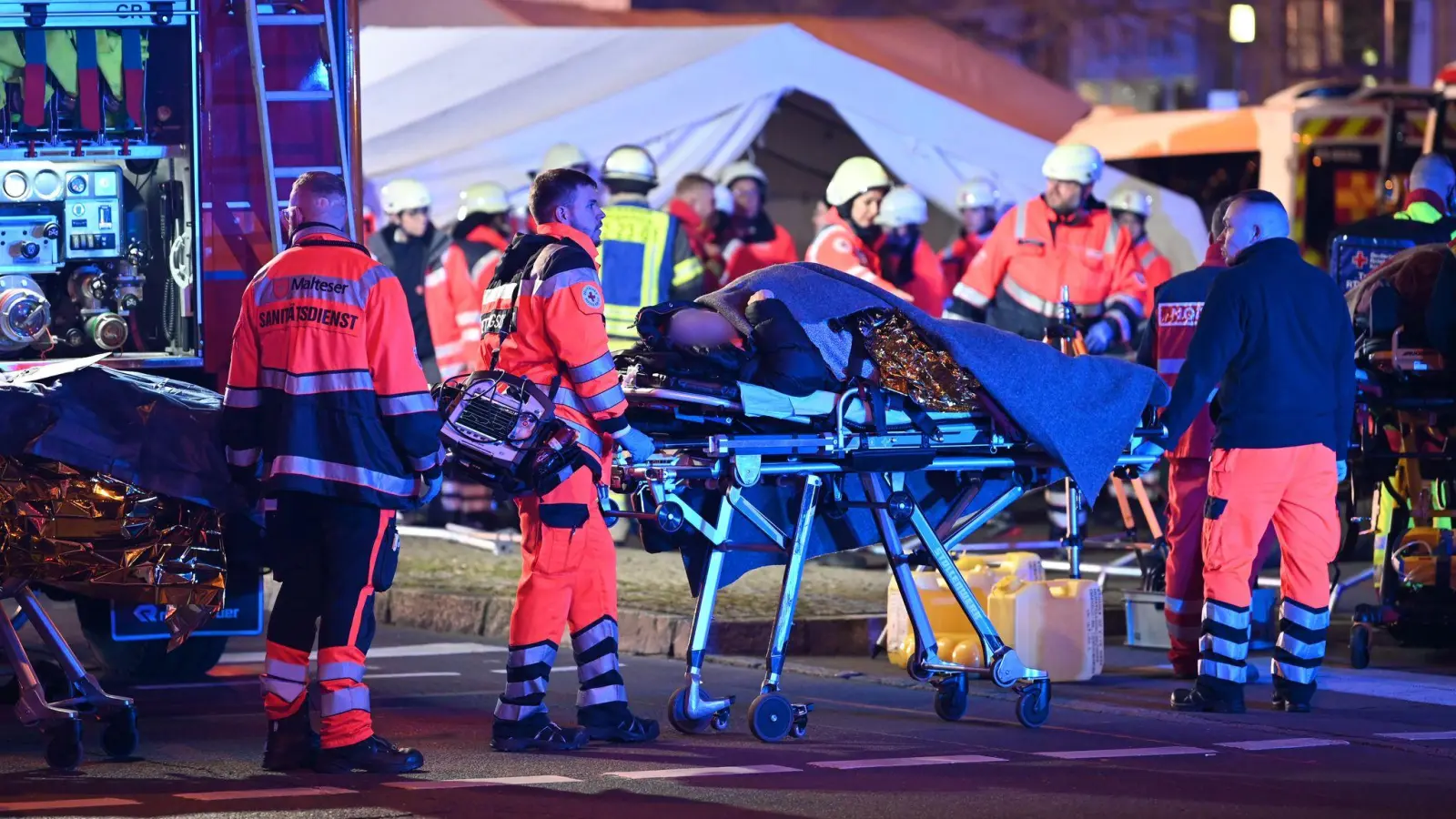 Anschlag am Magdeburger Weihnachtsmarkt. (Foto: Heiko Rebsch/dpa)