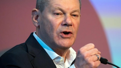 Scholz will für die SPD erneut Kanzler werden. (Foto: Soeren Stache/dpa)