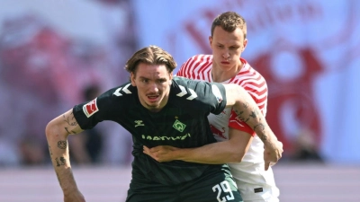 Werder Bremen und Nick Woltemade kommen in Leipzig nicht über ein Unentschieden hinaus. (Foto: Hendrik Schmidt/dpa)