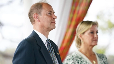 Prinz Edward, Earl of Wessex, und seine Frau Sophie, Countess of Wessex. (Foto: Joe Giddens/PA Wire/dpa)