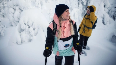 Schneeschuhwandern in Ruka: Eine intensivere Ruhe gibt es kaum. (Foto: Harri Tarvainen/Visit Finland/dpa-tmn)