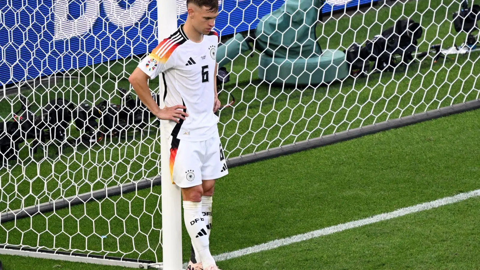 Joshua Kimmich blickt stolz auf die Heim-EM zurück. (Foto: Bernd Weißbrod/dpa)