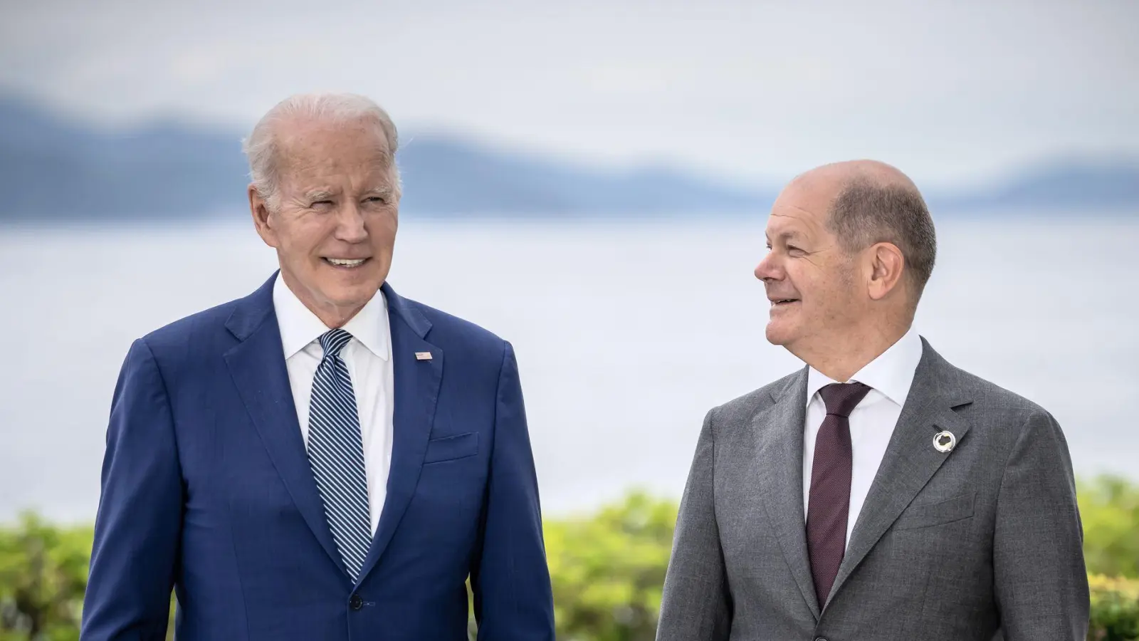 Auch ein Treffen mit Scholz stand in Deutschland eigentlich auf dem Programm. (Archivbild) (Foto: Michael Kappeler/dpa)