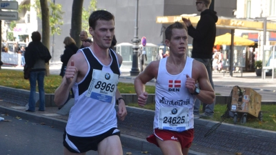 Schnell unterwegs: 2012 verbesserte Stefan Egerer (links) erstmals den Marathon-Kreisrekord. (Foto: Jörg Behrendt)