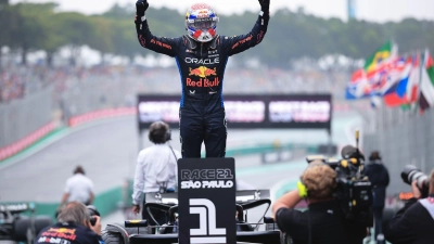 Eine Leistung aus einer eigenen Welt von Max Verstappen. (Foto: Ettore Chiereguini/AP)