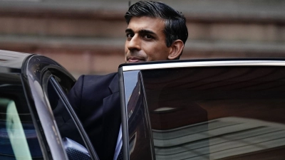 „Ich stehe an der Seite der Autofahrer“, betont der britische Regierungschef Rishi Sunak. (Foto: Aaron Chown/PA Wire/dpa)