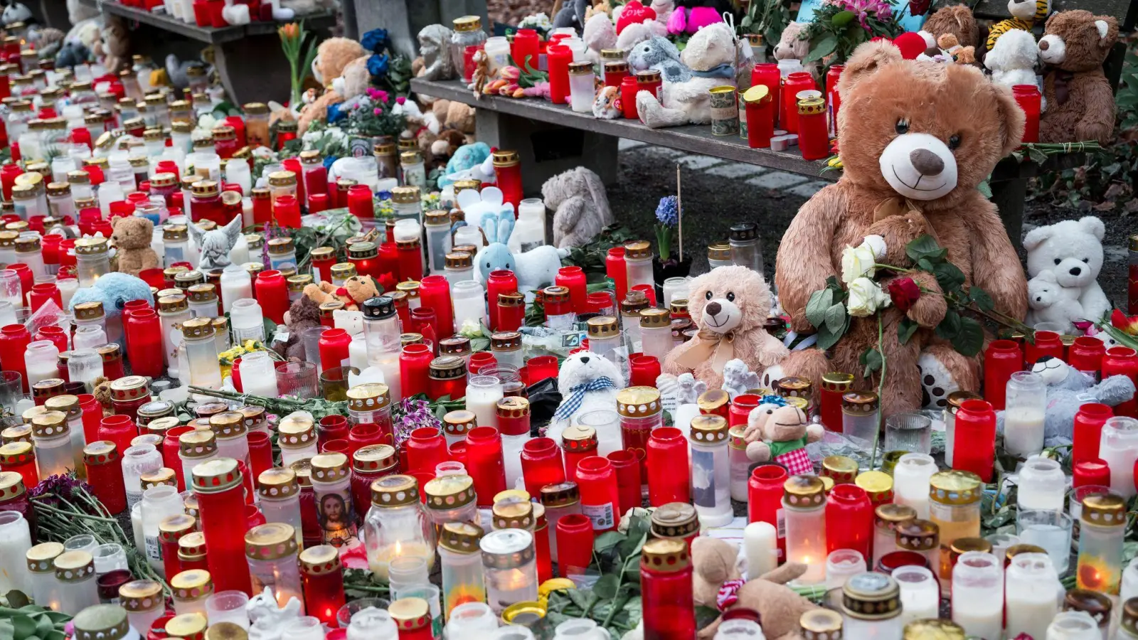 Bei einem Messerangriff in Aschaffenburg waren am 22. Januar ein zweijähriger Junge und ein Mann getötet sowie zwei weitere Menschen schwer verletzt worden. (Archivbild) (Foto: Daniel Vogl/dpa)