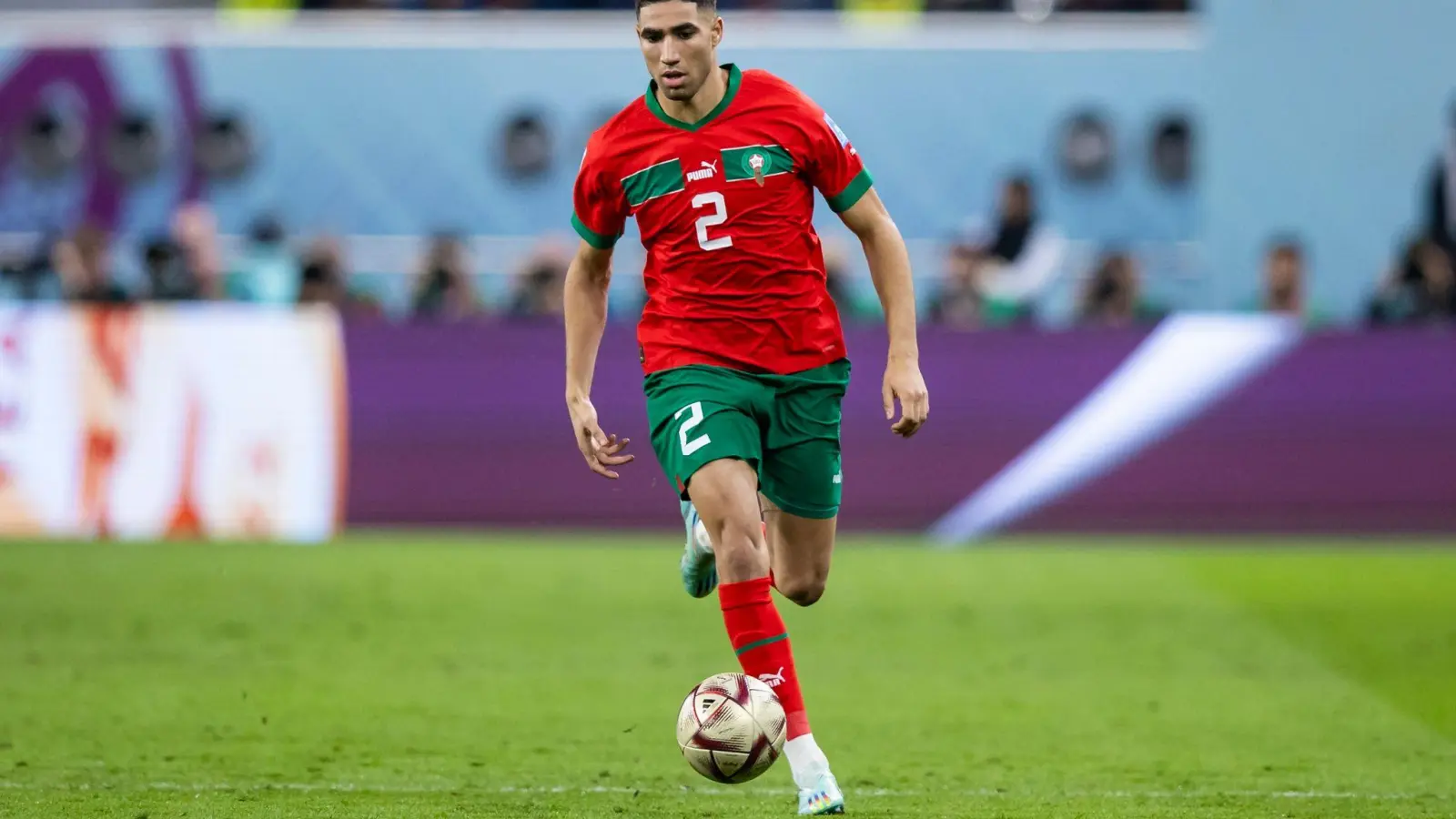 Entschuldigte sich bei FIFA-Boss Gianni Infantino : Achraf Hakimi (Foto: Tom Weller/dpa)