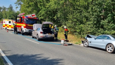 Zwischen Linden und Mailheim kam es gestern zu einem Auffahrunfall. (Foto: Rainer Weiskirchen)