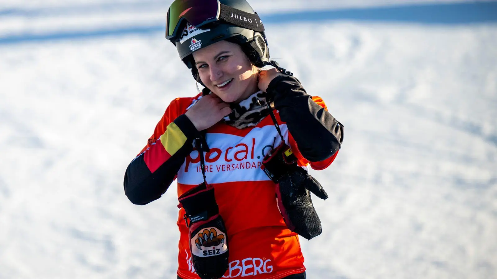 Ramona Hofmeister ist seit Jahren die Vorzeigeathletin des deutschen Snowboard-Teams. (Foto: David Inderlied/dpa)