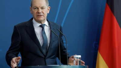 Bundeskanzler Olaf Scholz sieht derzeit keine Möglichkeit für einen Boykott russischer Energielieferungen. (Foto: Odd Andersen/POOL AFP/dpa)