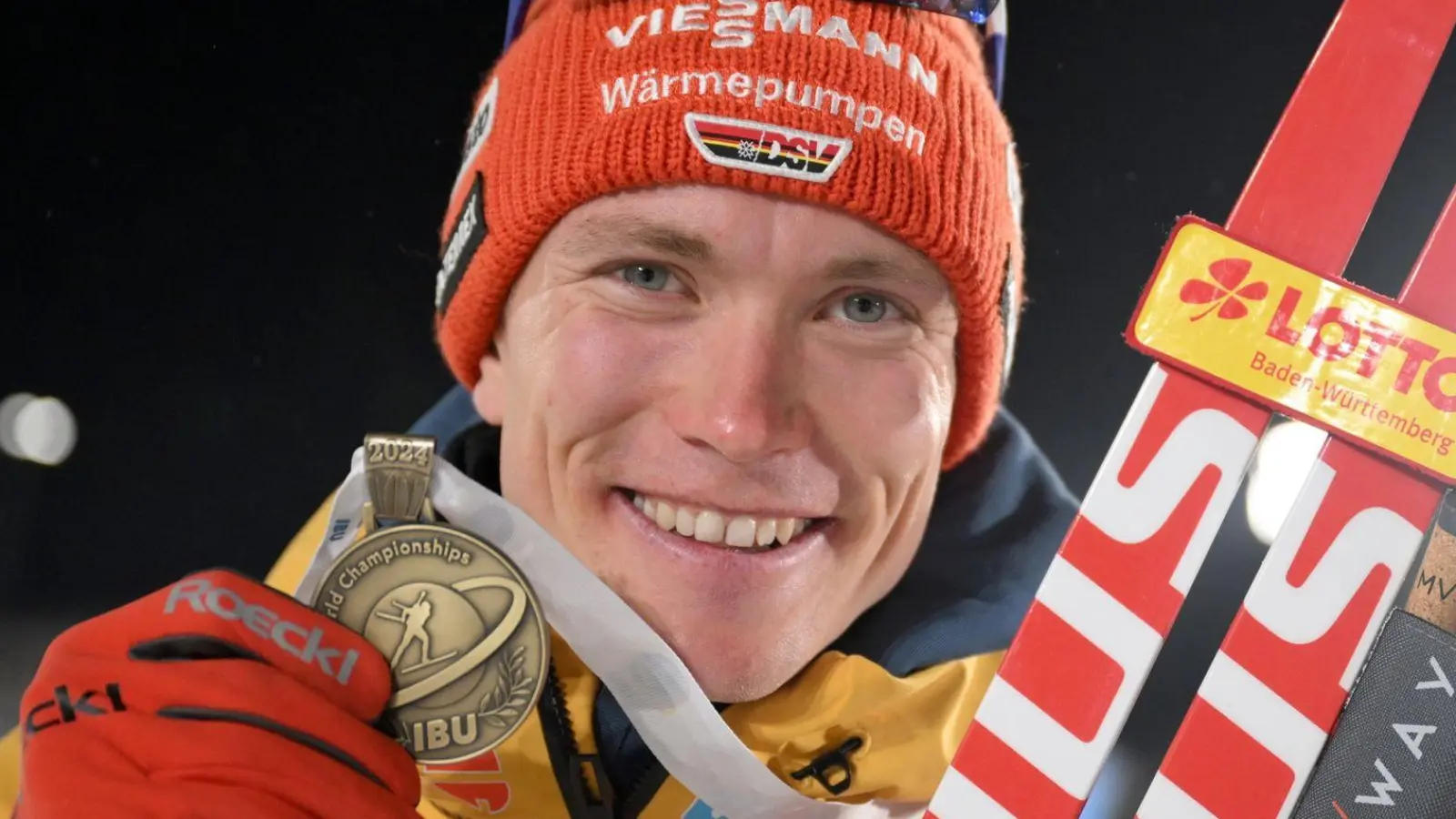 Holte die erste Medaille für die deutschen Männer bei der WM in Nove Mesto: Benedikt Doll. (Foto: Hendrik Schmidt/dpa)