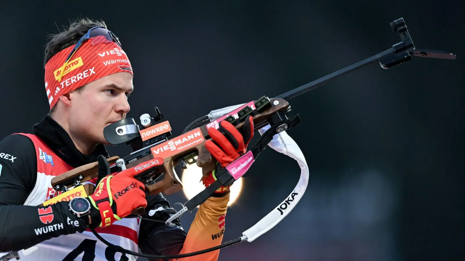 Philipp Horn wird als Vierter im Sprint bester Deutscher. (Foto: Hendrik Schmidt/dpa)