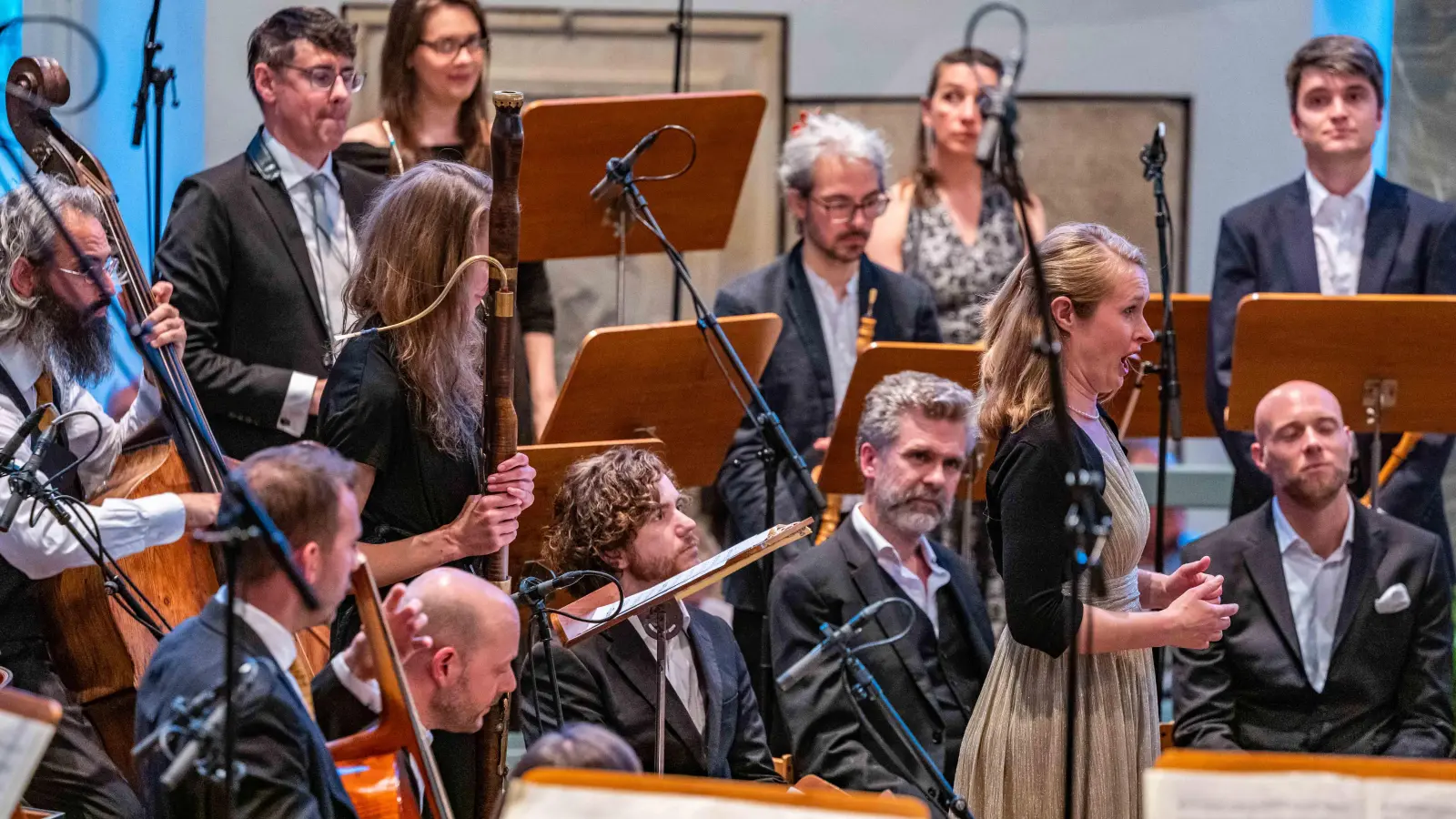 Englisches Barockmusik-Kollektiv: Solomon’s Knot. Gerade singt Clare Lloyd-Griffiths. (Foto: André DeGeare)