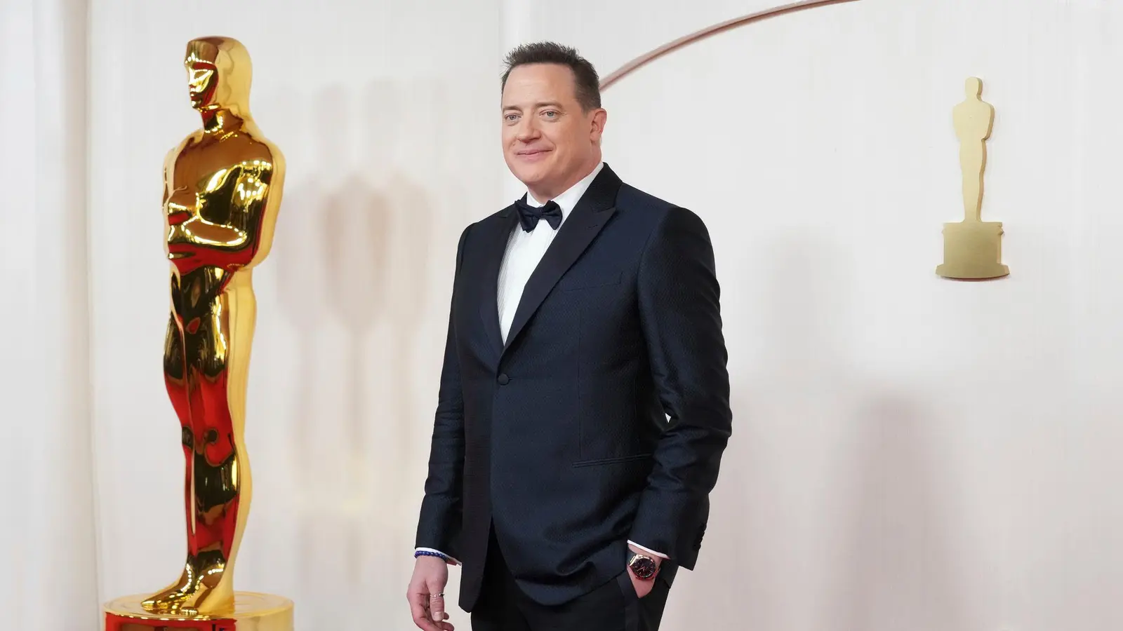 Brendan Fraser schlüpft bald in die Rolle von Dwight D. Eisenhower kurz vor dem D-Day. (Archivbild) (Foto: Jordan Strauss/Invision/AP/dpa)